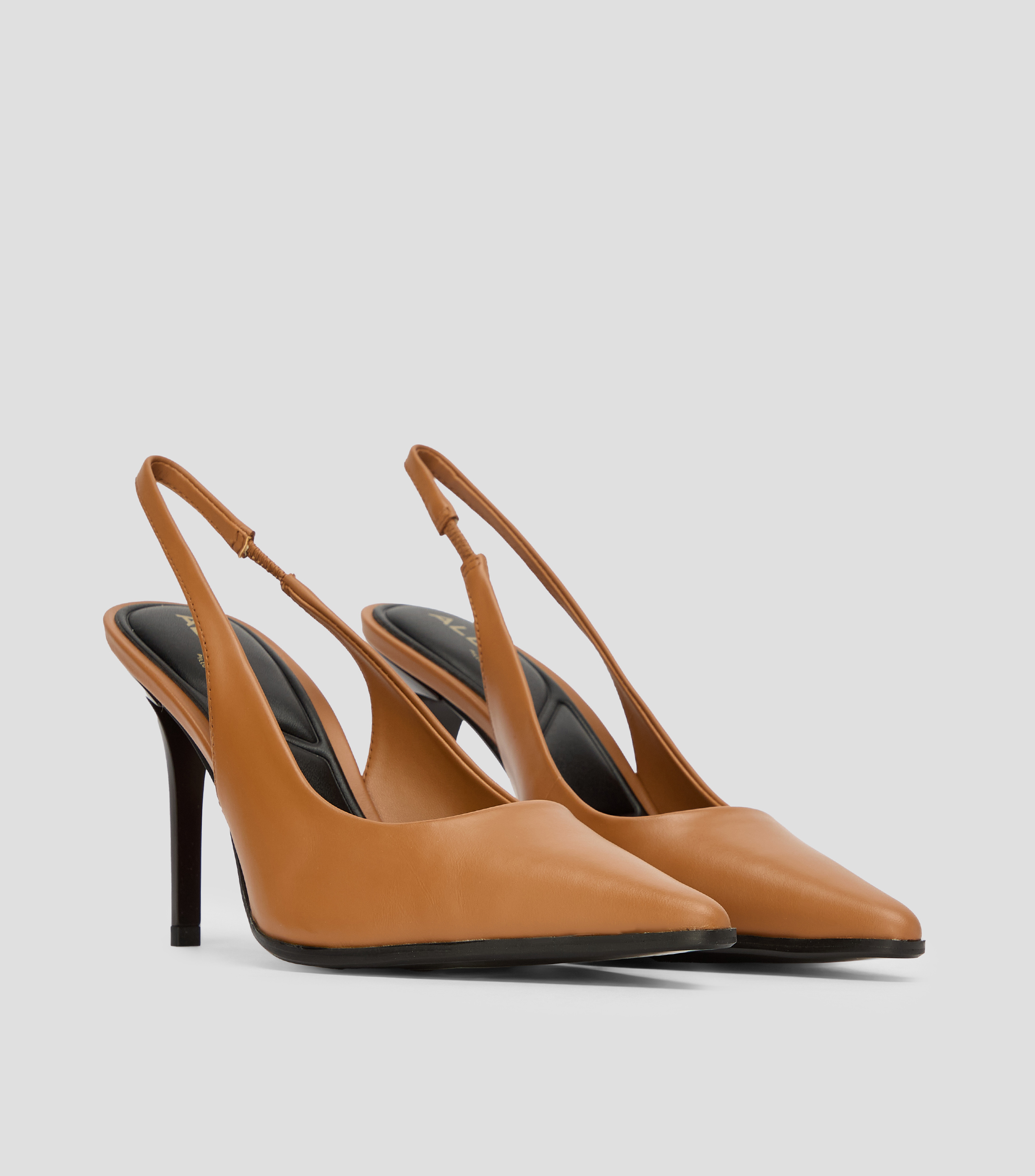 Zapatillas tacón alto de aguja en piel lisas Mujer